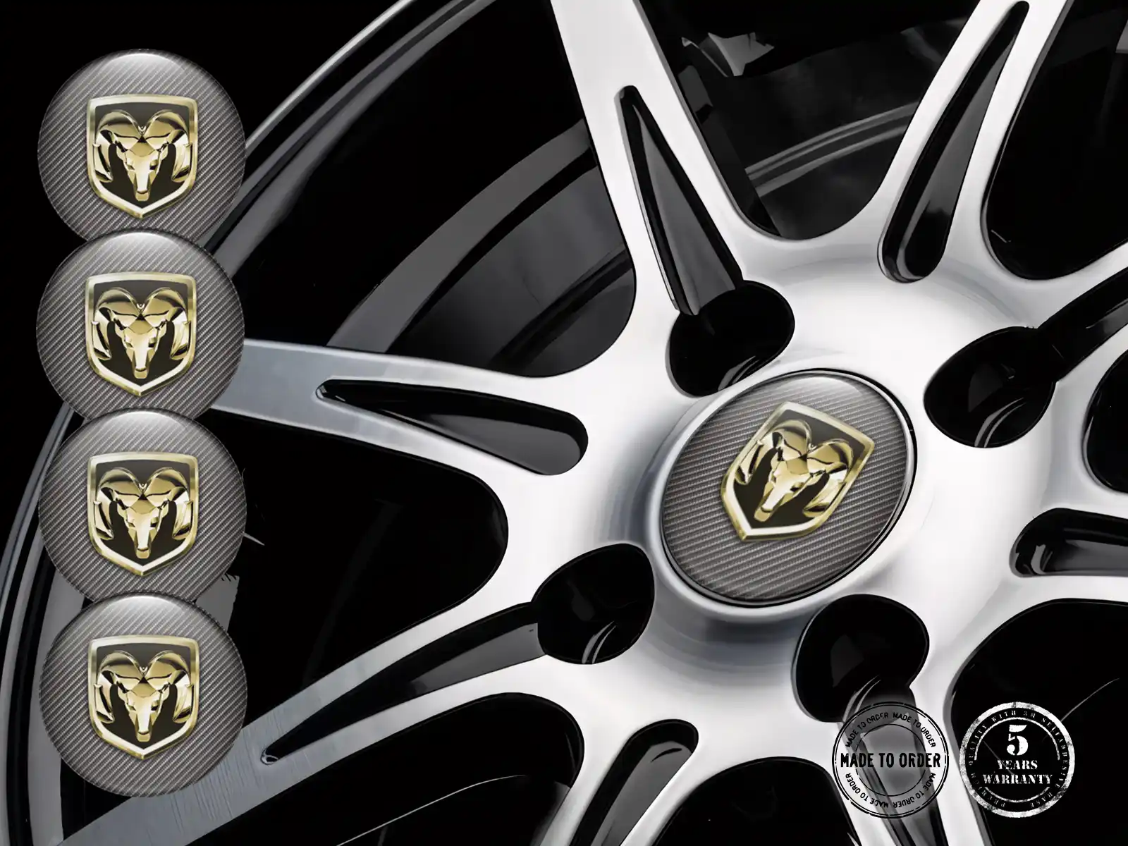 Dodge Pegatinas Bombadas Edición Calcomanías Estilo de Silicona
